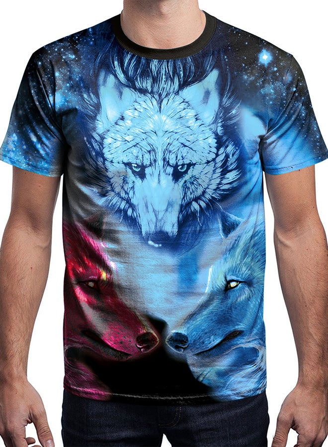 NADABAO - 3D Printing Short Sleeve Couple T-Shirt Multicolour - Image 1
