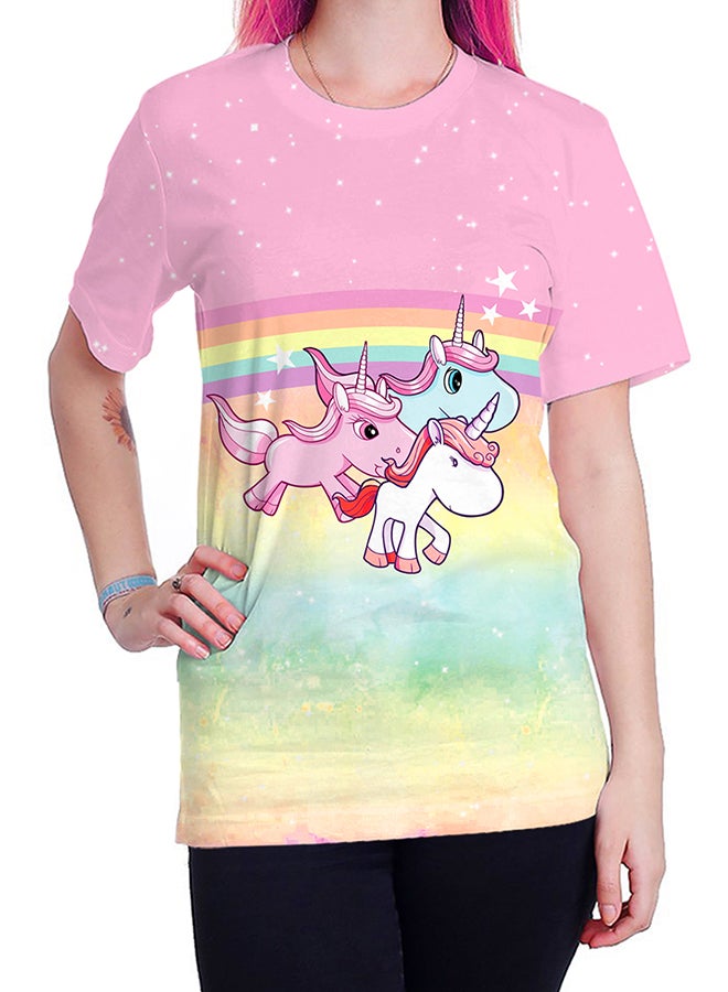 NADABAO 3D Printing Short Sleeve Couple T-Shirt Multicolour - Image 4