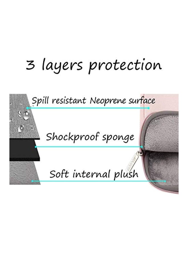 موسيسو غطاء حماية مزود بحافظة صغيرة لأجهزة اللابتوب قياس 13-13.3 بوصة بيبي بينك - Image 3