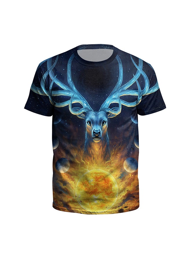 NADABAO - 3D Printing Short Sleeve Couple T-Shirt Multicolour - Image 1