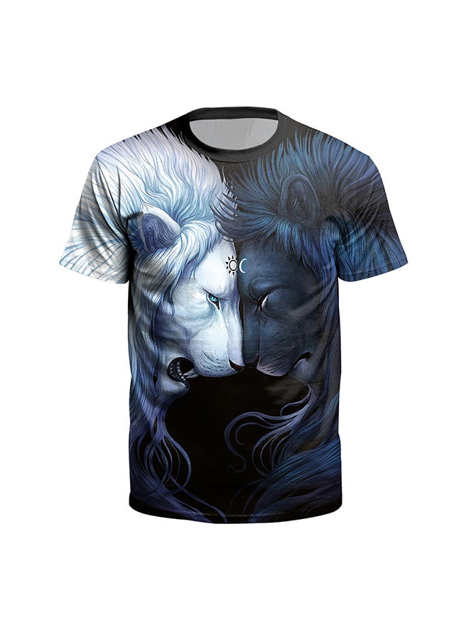 NADABAO - 3D Printing Short Sleeve Couple T-Shirt Multicolour - Image 1