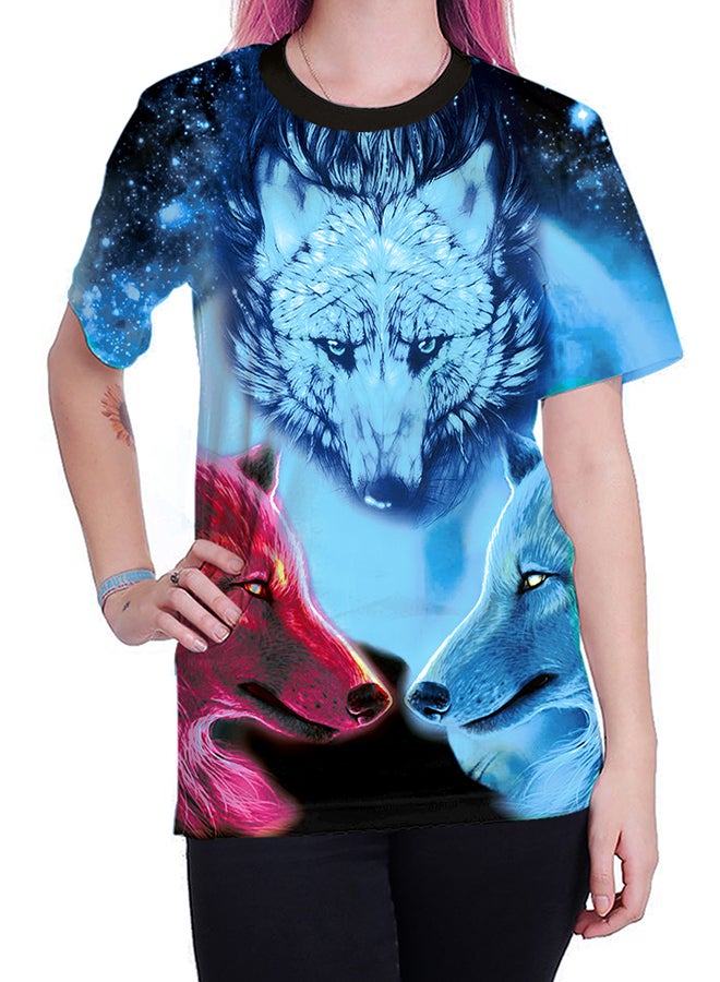 NADABAO - 3D Printing Short Sleeve Couple T-Shirt Multicolour - Image 1