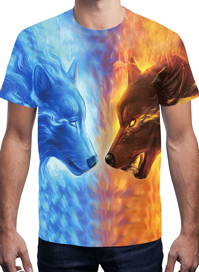 NADABAO 3D Printing Short Sleeve Couple T-Shirt Multicolour - Image 3
