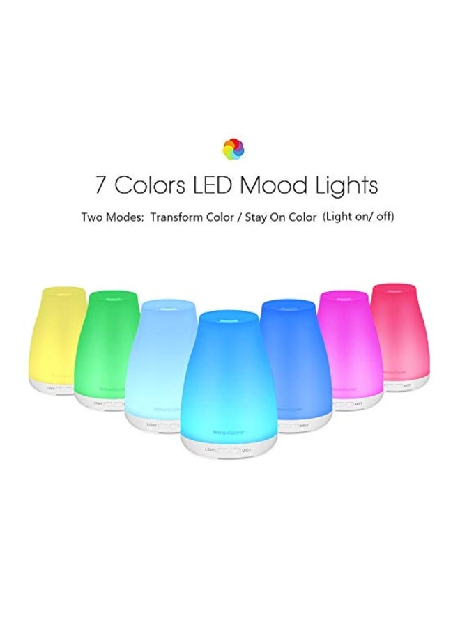 InnoGear - LED Essential Oil Diffuser Blue/White 3.9 x 5.5 x 3.9inch - Image 1