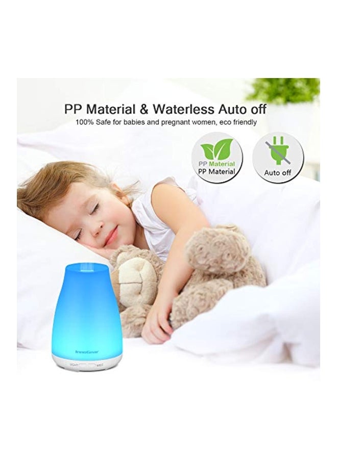 InnoGear - LED Essential Oil Diffuser Blue/White 3.9 x 5.5 x 3.9inch - Image 1