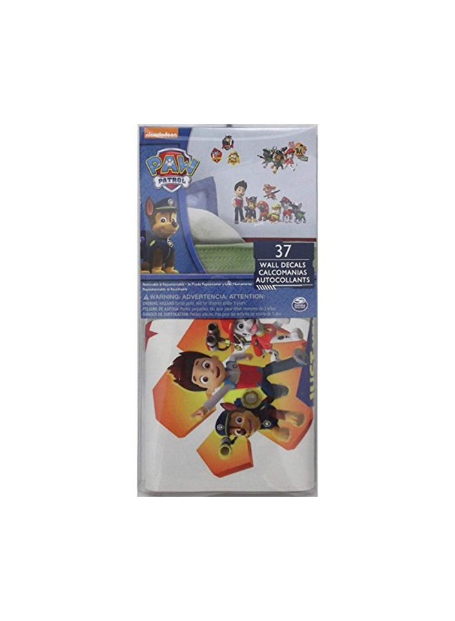 RoomMates 37-Piece Paw Patrol Peel And Stick Wall Decals Multicolour 11.5x5x1inch  - Image 4
