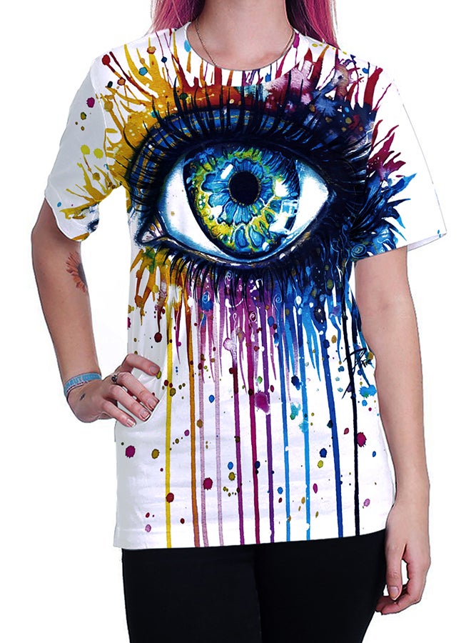 NADABAO 3D Printing Short Sleeve Couple T-Shirt Multicolour - Image 5