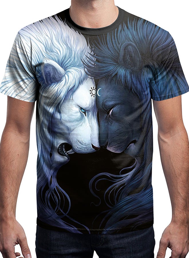 NADABAO - 3D Printing Short Sleeve Couple T-Shirt Multicolour - Image 1