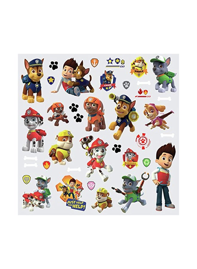 RoomMates 37-Piece Paw Patrol Peel And Stick Wall Decals Multicolour 11.5x5x1inch  - Image 2