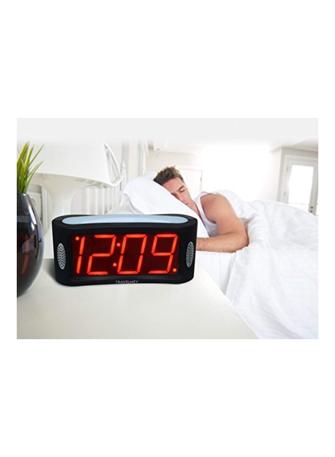 LED Digital Alarm Clock Black 6.5x2x2.8inch