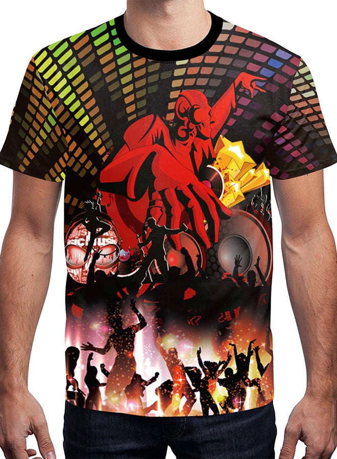 NADABAO - 3D Printing Short Sleeve Couple T-Shirt Multicolour - Image 1