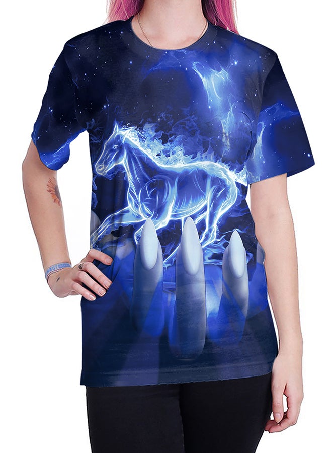 NADABAO 3D Printing Short Sleeve Couple T-Shirt Multicolour - Image 4