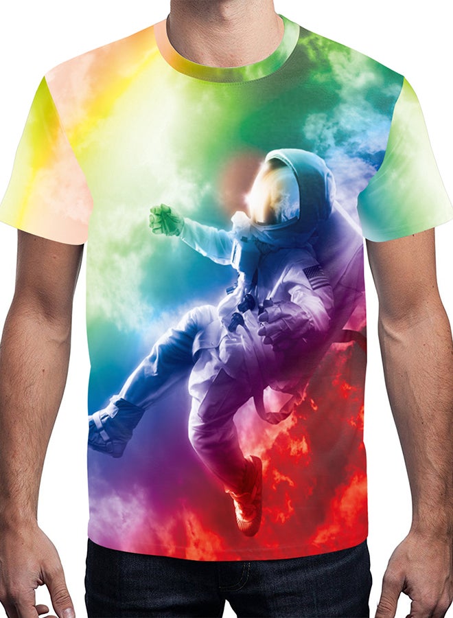 3D Printing Short Sleeve Couple T-Shirt Multicolour - v1557479804/N25154508V_3