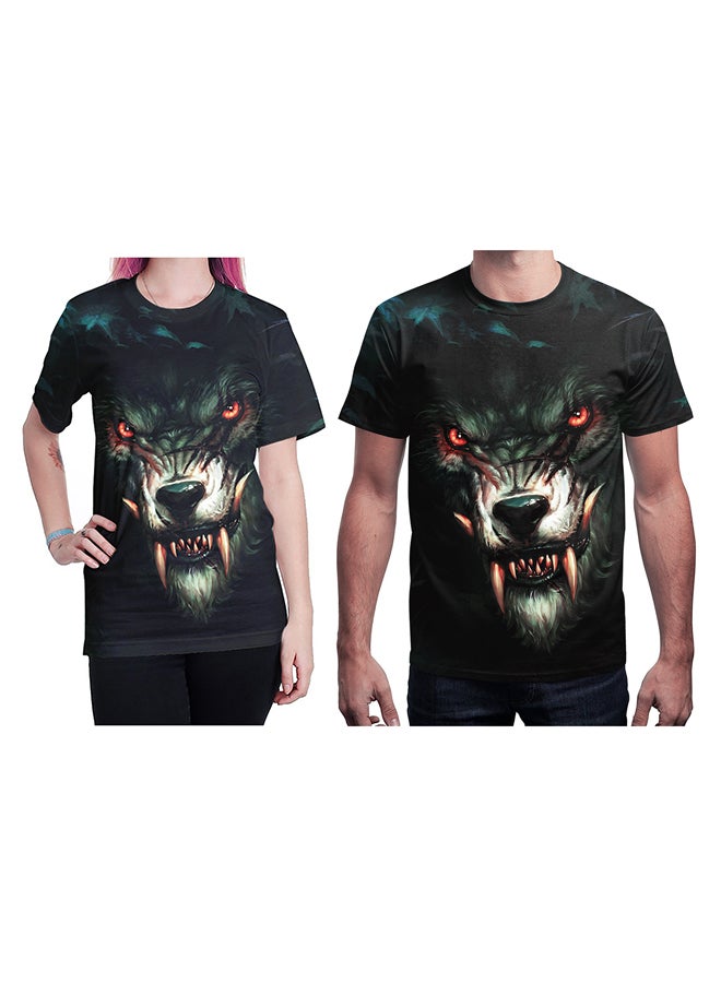 NADABAO 3D Printing Short Sleeve Couple T-Shirt Multicolour  - Image 1