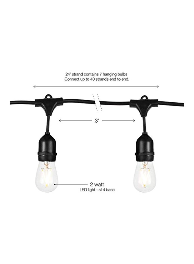برايت تك سلسلة مصابيح LED مقاومة للماء ومناسبة للأماكن الخارجية أصفر 288 x 3 x 7بوصة  - Image 2