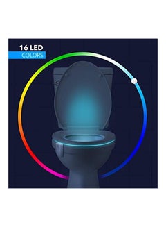 LumiLux Toilet Light LED 16-Color Motion Sensor Light White UAE