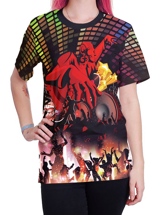 NADABAO - 3D Printing Short Sleeve Couple T-Shirt Multicolour - Image 1