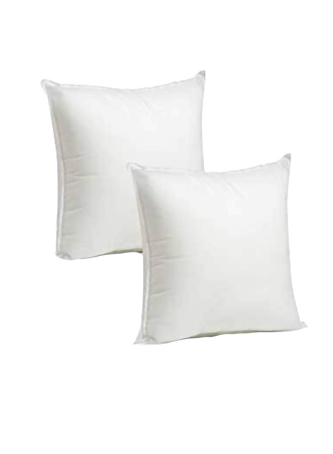 Foamily 2-Piece Stuffer Pillow Insert White 12x12inch  - Image 1