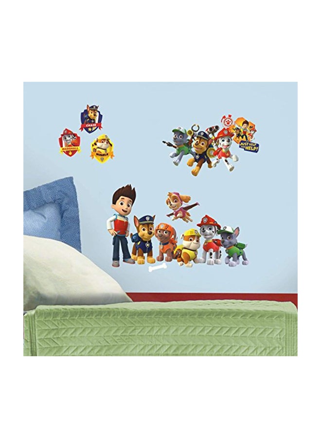 RoomMates 37-Piece Paw Patrol Peel And Stick Wall Decals Multicolour 11.5x5x1inch  - Image 3