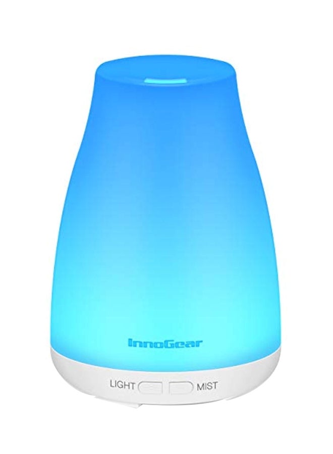 InnoGear - LED Essential Oil Diffuser Blue/White 3.9 x 5.5 x 3.9inch - Image 1