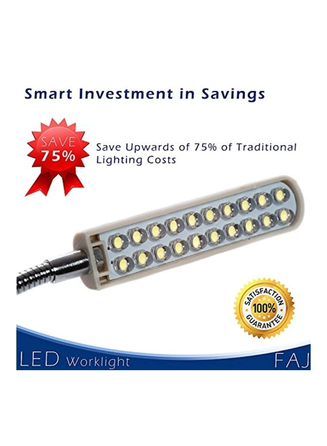FAJ LED Desk Lamp White 17.5 x 0.8 x 1inch - Image 4