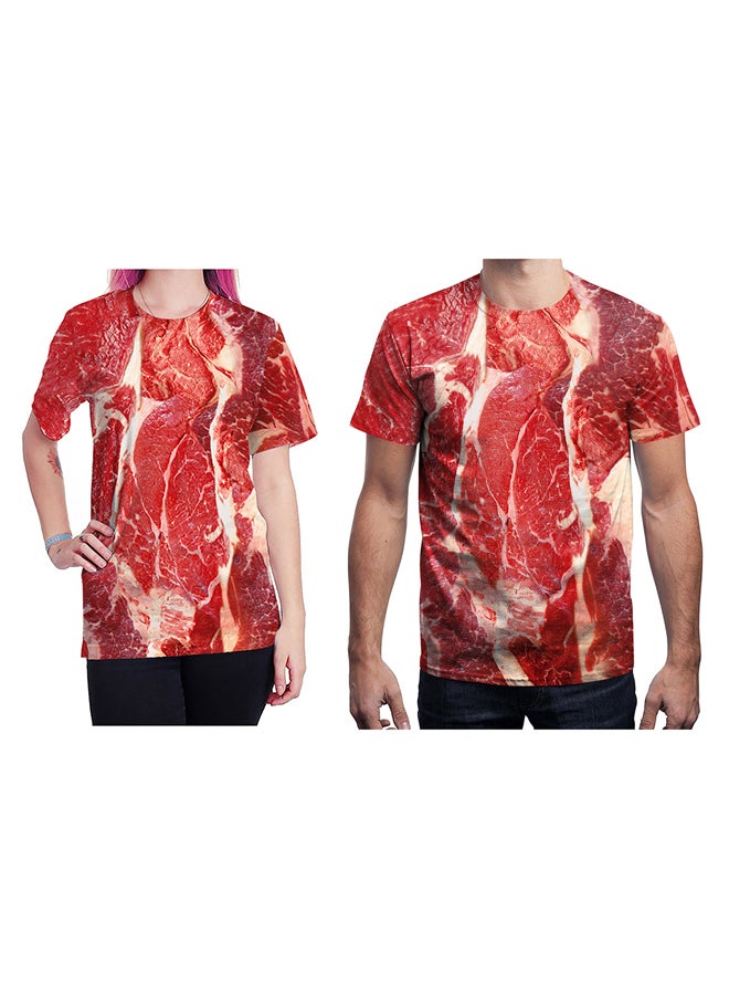 NADABAO 3D Printing Short Sleeve Couple T-Shirt Multicolour  - Image 1