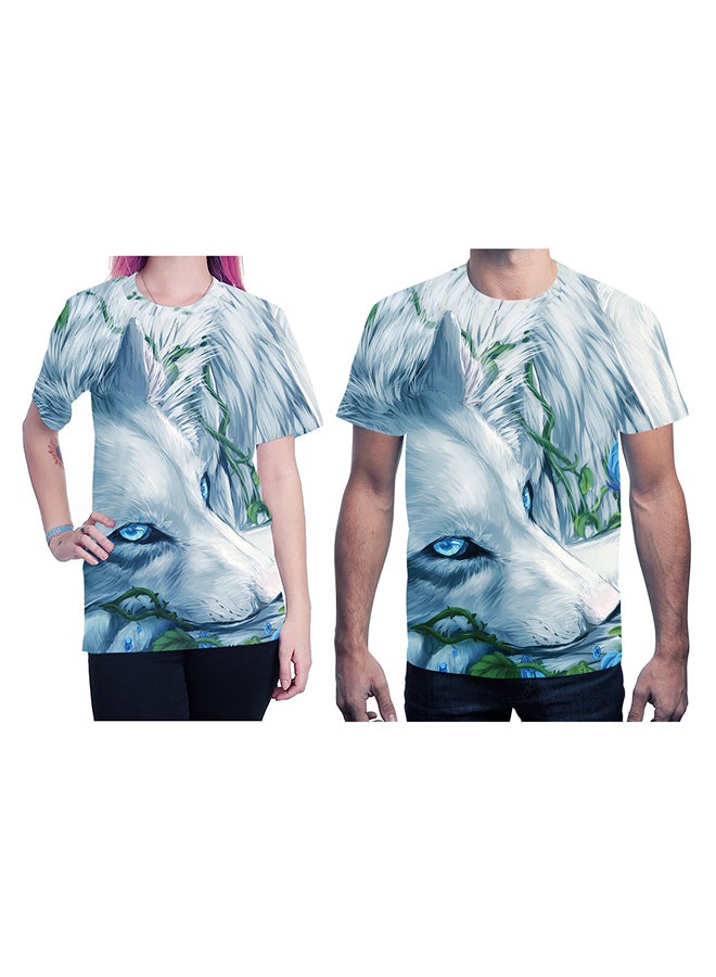 3D Printing Short Sleeve Couple T-Shirt Multicolour - v1557479870/N25154628V_1