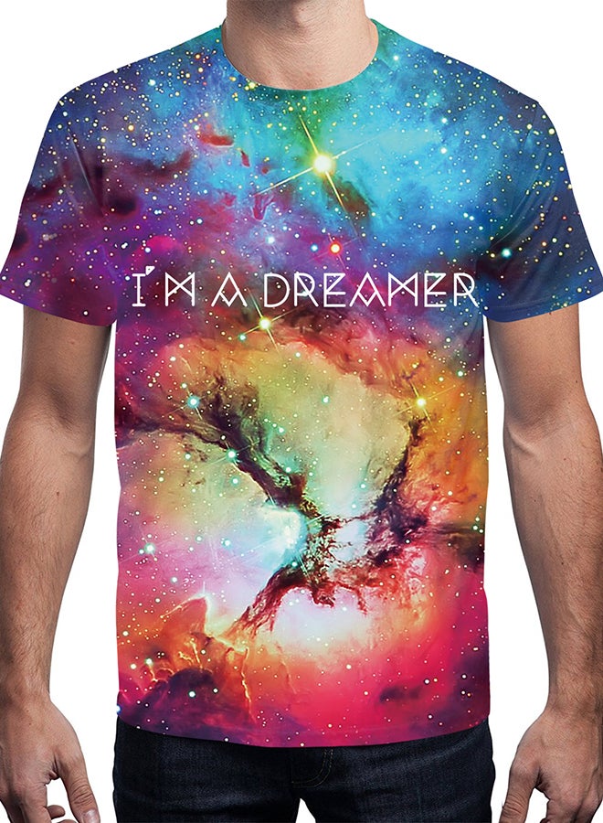 NADABAO - 3D Printing Short Sleeve Couple T-Shirt Multicolour - Image 1