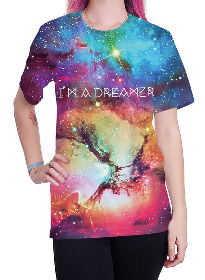 NADABAO - 3D Printing Short Sleeve Couple T-Shirt Multicolour - Image 1