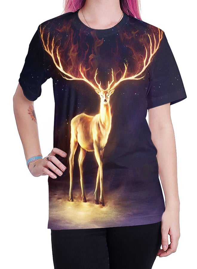 NADABAO 3D Printing Short Sleeve Couple T-Shirt Multicolour - Image 4