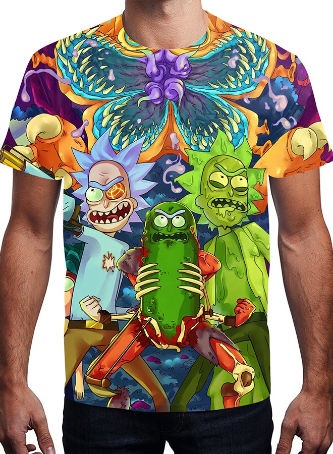 NADABAO 3D Printing Short Sleeve Couple T-Shirt Multicolour - Image 3