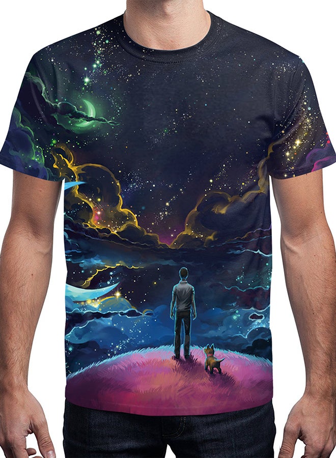 NADABAO 3D Printing Short Sleeve Couple T-Shirt Multicolour - Image 3