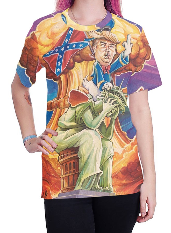 NADABAO 3D Printing Short Sleeve Couple T-Shirt Multicolour - Image 5