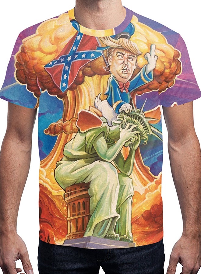 NADABAO 3D Printing Short Sleeve Couple T-Shirt Multicolour - Image 3