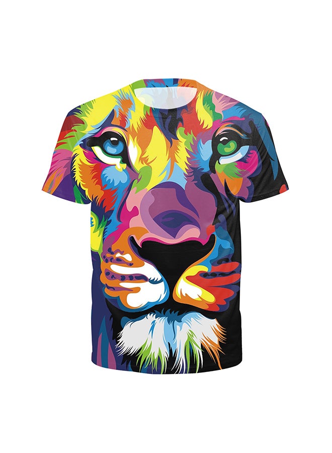 3D Printing Short Sleeve Couple T-Shirt Multicolour - v1557479920/N25154676V_2