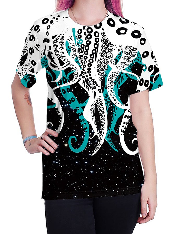 NADABAO 3D Printing Short Sleeve Couple T-Shirt Multicolour - Image 4