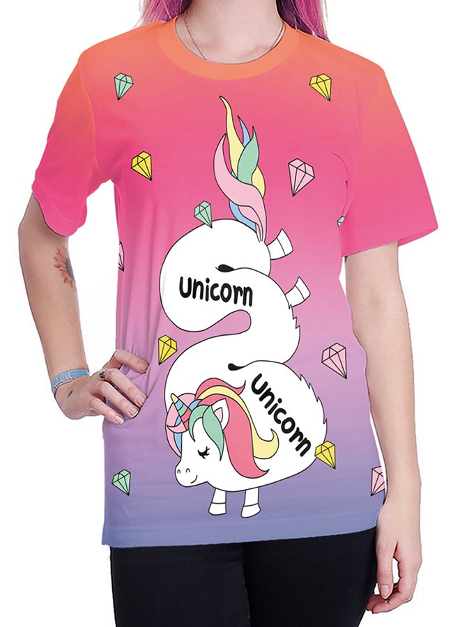 NADABAO 3D Printing Short Sleeve Couple T-Shirt Multicolour - Image 4