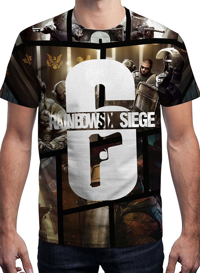 NADABAO - 3D Printing Short Sleeve Couple T-Shirt Multicolour - Image 1