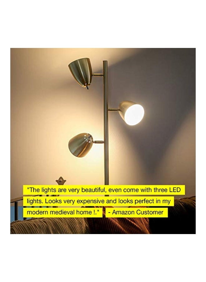 برايت تك مصباح أرضي LED للقراءة نحاسي عتيق  - Image 3