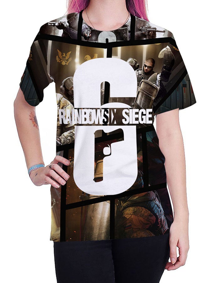 NADABAO - 3D Printing Short Sleeve Couple T-Shirt Multicolour - Image 1