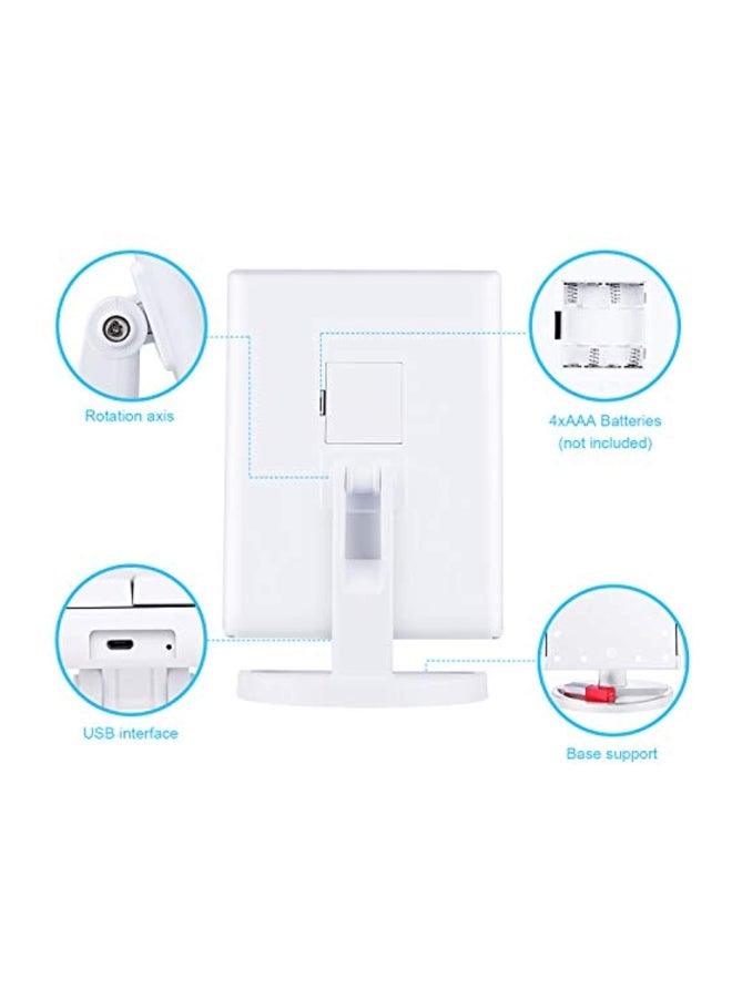 KOOLORBS Touch Control LED Vanity Mirror With 3x Magnification White 12x7.9x3centimeter  - Image 5