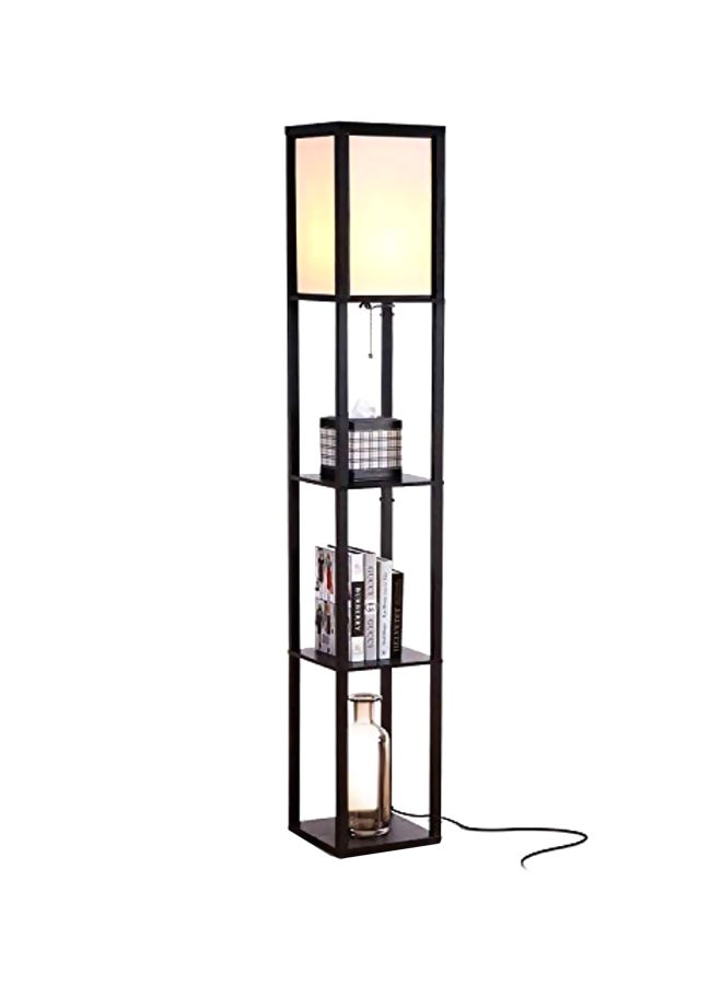 brightech LED Shelf Floor Lamp Classic Black 10.2x10.2x63inch - Image 1