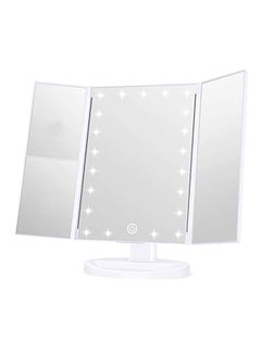 KOOLORBS Touch Control LED Vanity Mirror With 3x Magnification White 12x7.9x3centimeter  - Image 1