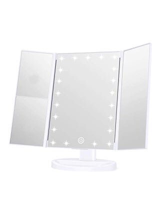 Touch Control LED Vanity Mirror With 3x Magnification White 12x7.9x3centimeter - v1557479940/N25356718A_1