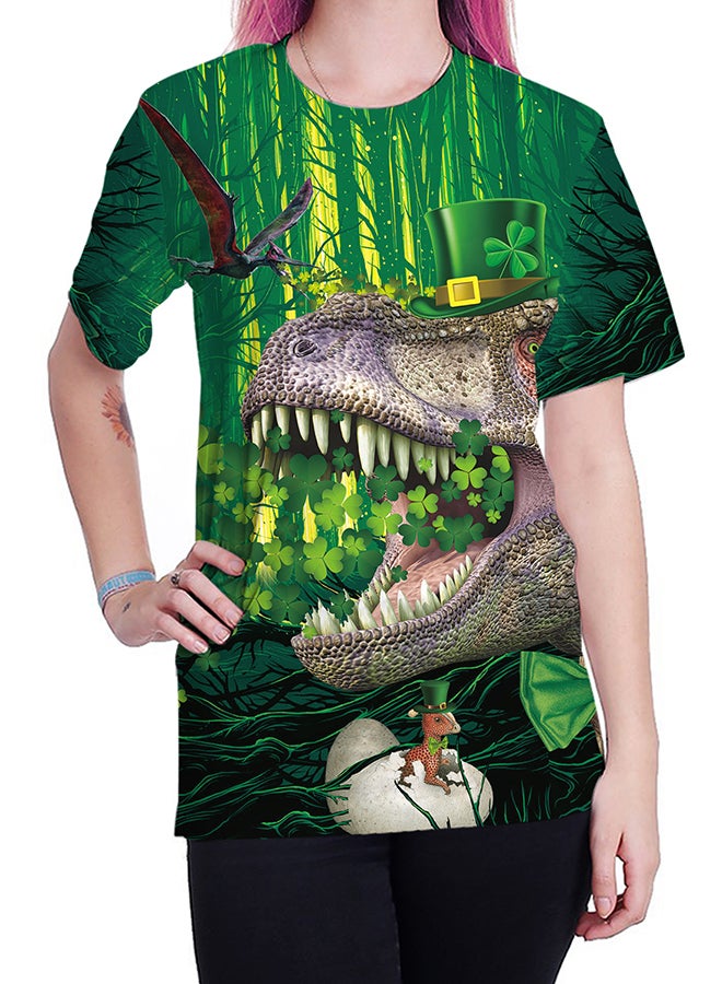 NADABAO 3D Printing Short Sleeve Couple T-Shirt Multicolour - Image 4