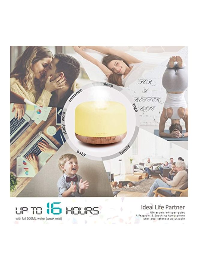 ASAKUKI - 5-In-1 Ultrasonic Aromatherapy Fragrant Humidifier Blue 500ml - Image 1