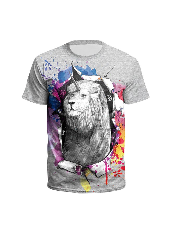 NADABAO - 3D Printing Short Sleeve Couple T-Shirt Multicolour - Image 1