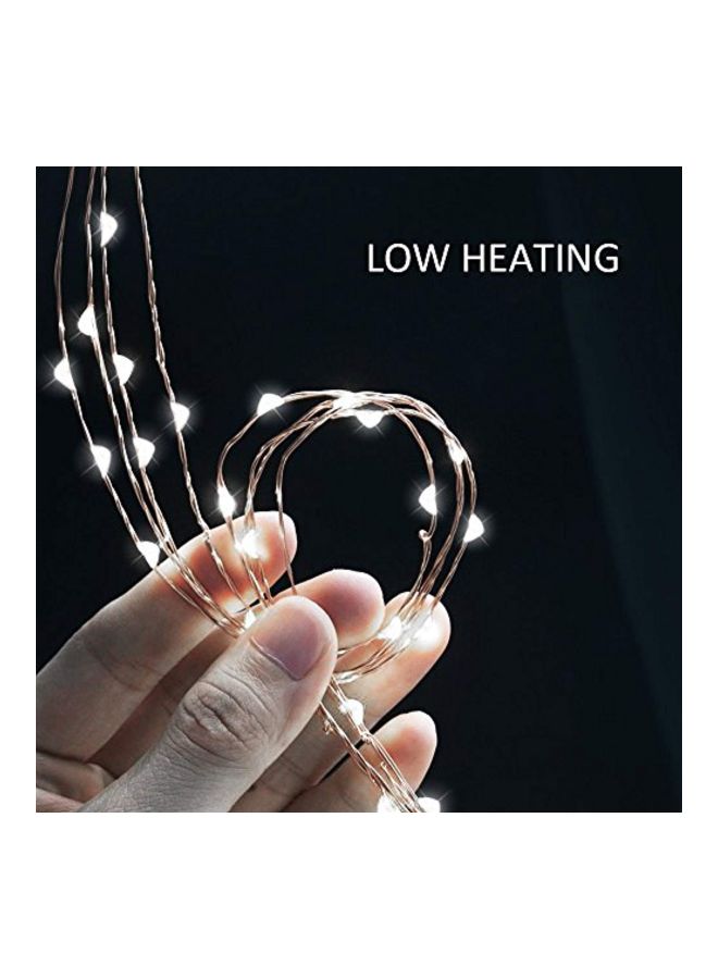 نوفوستيلا طقم شرائط إضاءة زينة LED يوستلر مكون من 8 قطع أبيض مبهج 5.7x1.6x4.7بوصة - Image 4