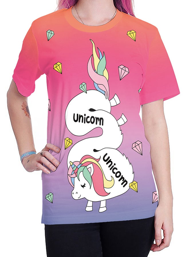 NADABAO 3D Printing Short Sleeve Couple T-Shirt Multicolour - Image 5