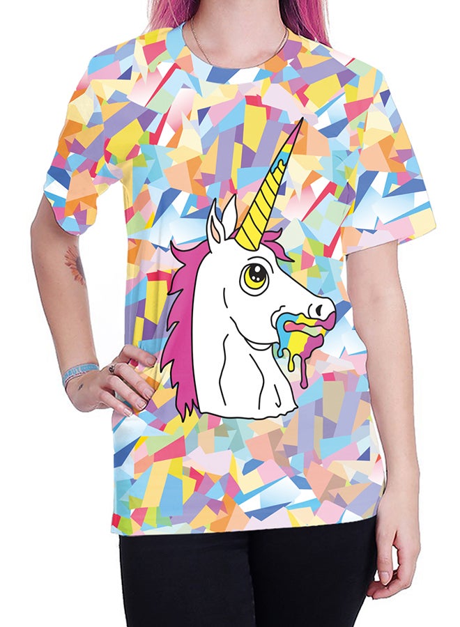 NADABAO 3D Printing Short Sleeve Couple T-Shirt Multicolour - Image 5